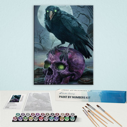 The Raven and the Cursed Relic | Paint by Numbers Kit