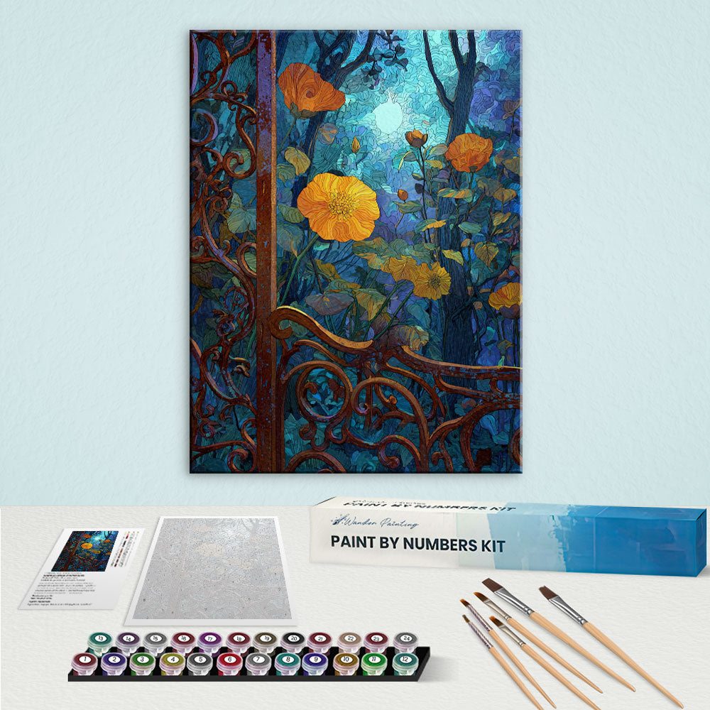 The Shadow Garden Bloom | Paint by Numbers Kit