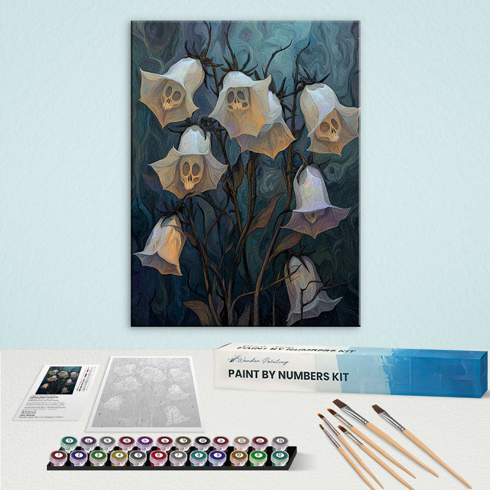 Ghoulish Bellflowers | Paint by Numbers Kit