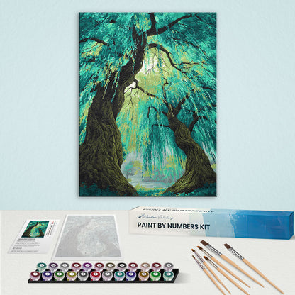 The Whispering Willow Blooms | Paint by Numbers Kit