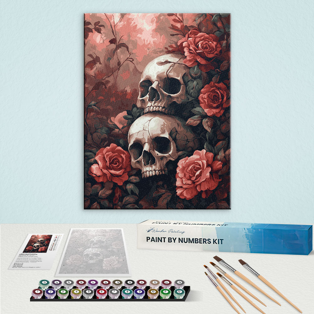 Crimson Rose Garden | Paint by Numbers Kit