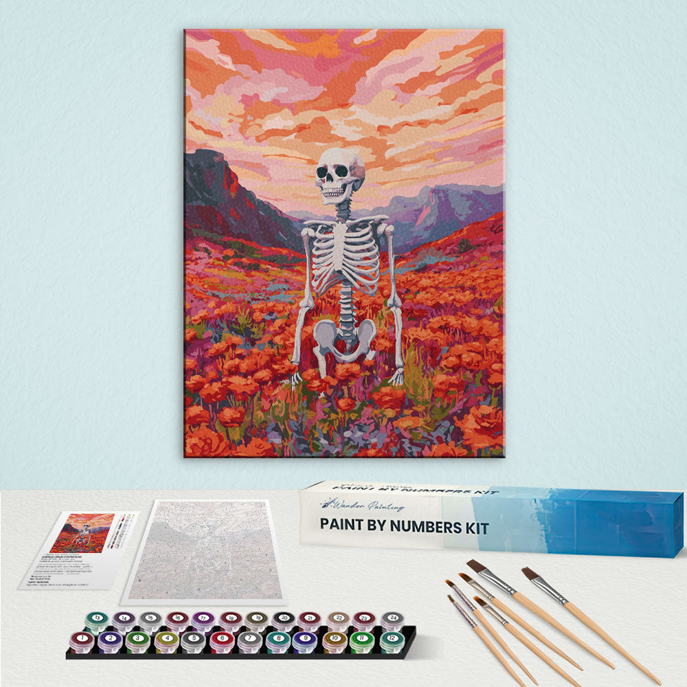 Flourish of Bones | Paint by Numbers Kit