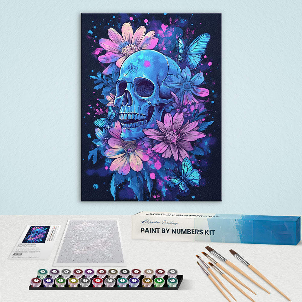 Spring Butterflies Skulls | Paint by Numbers Kit