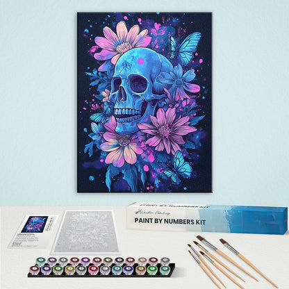 Spring Butterflies Skulls | Paint by Numbers Kit