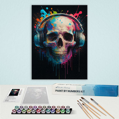 Technicolor Skull | Paint by Numbers Kit