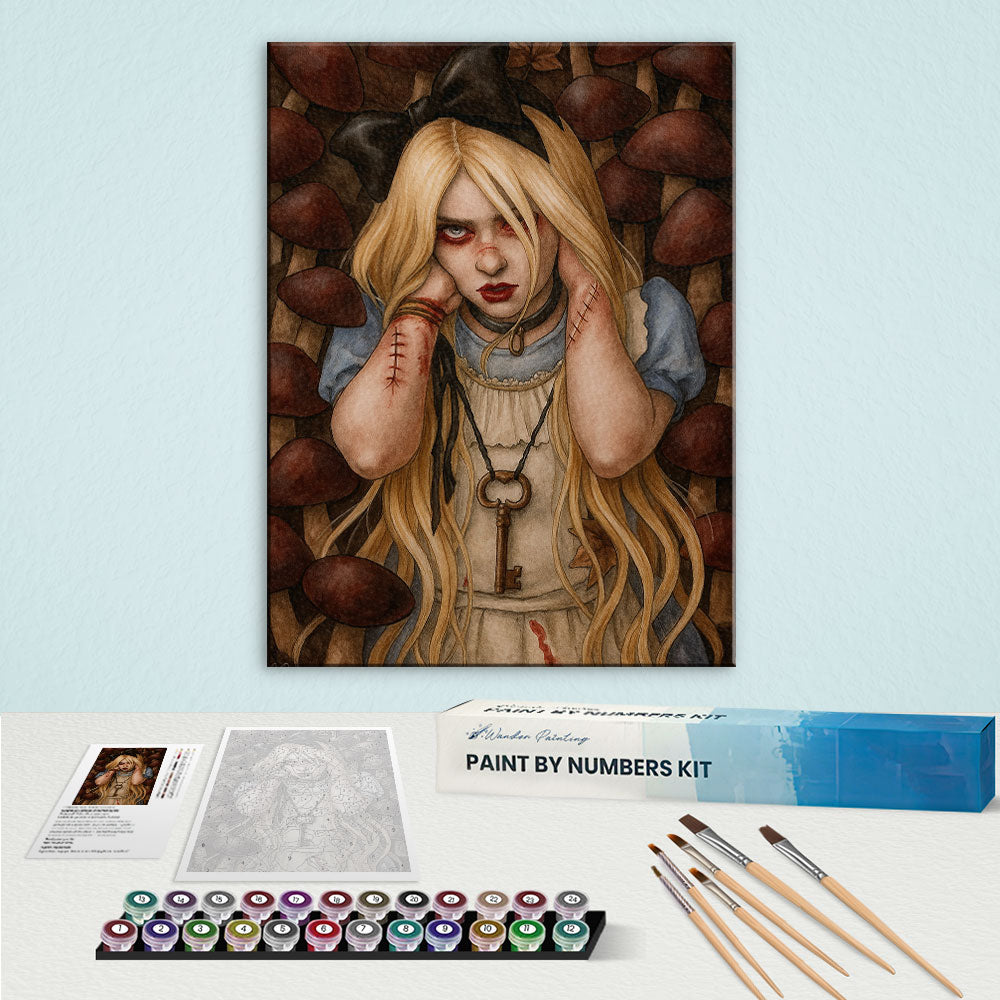 Horror Alice in Wonderland| Paint by Numbers Kit