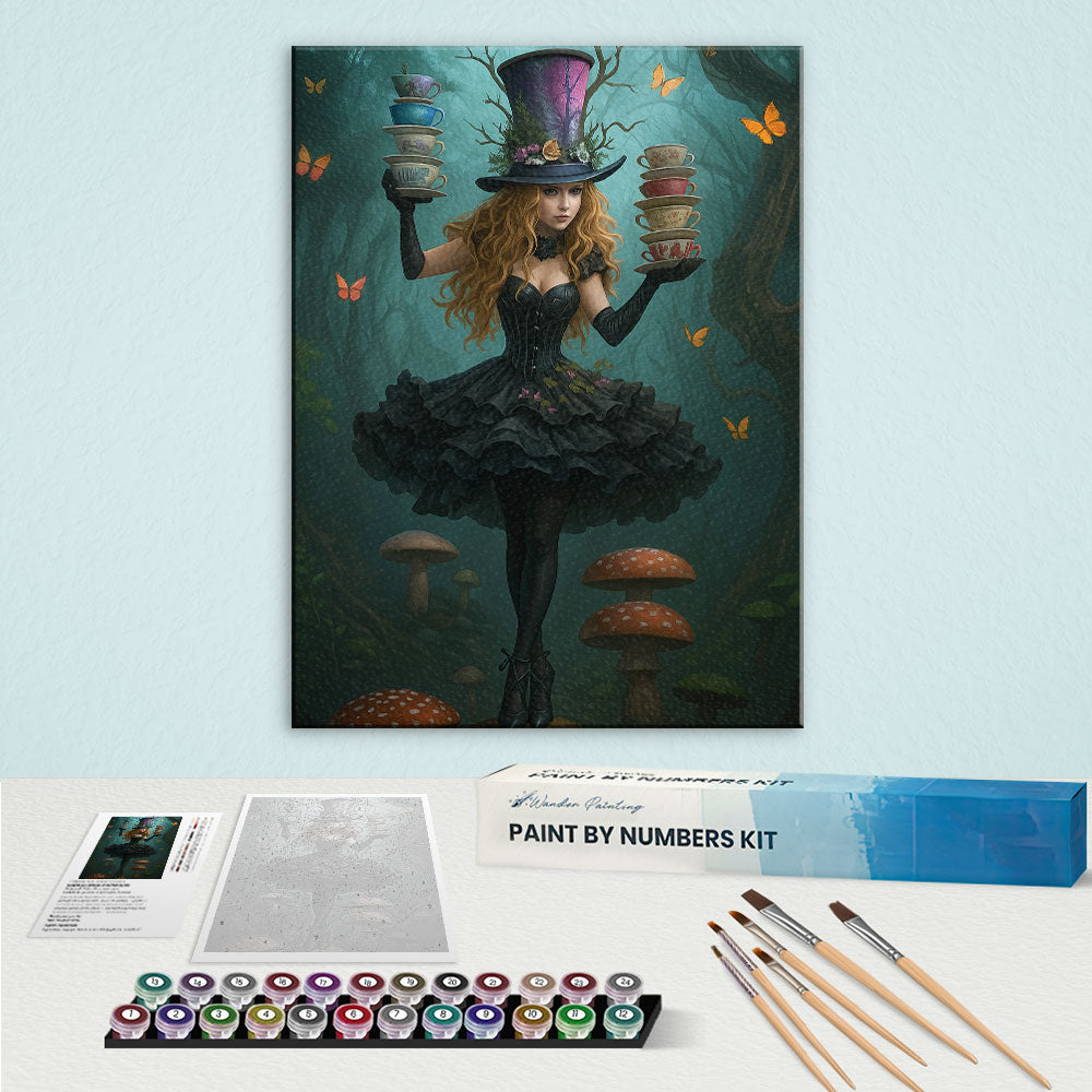Tea Party in Halloween | Paint by Numbers Kit