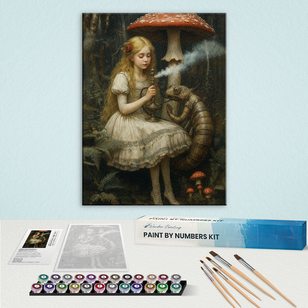 Alice and the Caterpillar | Paint by Numbers Kit