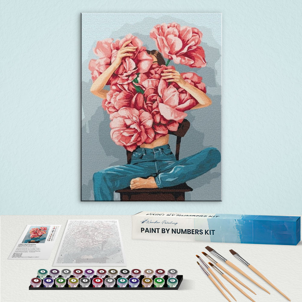 Hidden in Blossoms | Paint by Numbers Kit