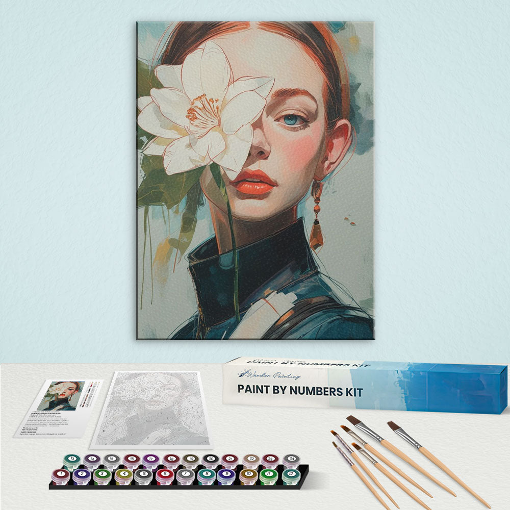 Floral Gaze | Paint by Numbers Kit