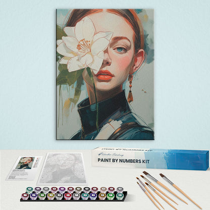 Floral Gaze | Paint by Numbers Kit