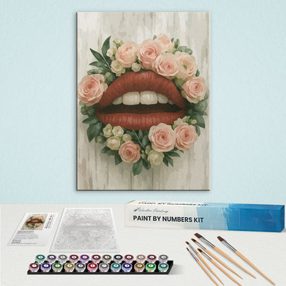 Floral Lips | Paint by Numbers Kit