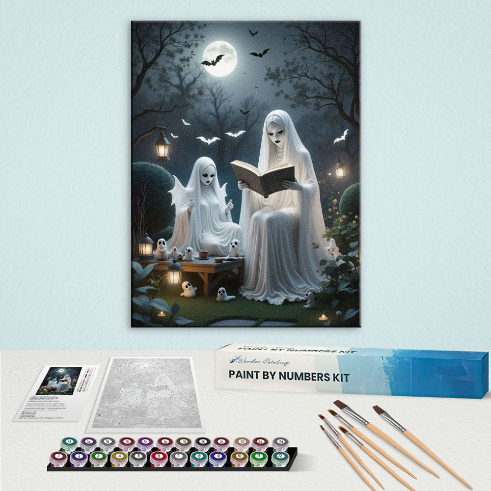 Ghostly Bedtime Story | Paint by Numbers Kit