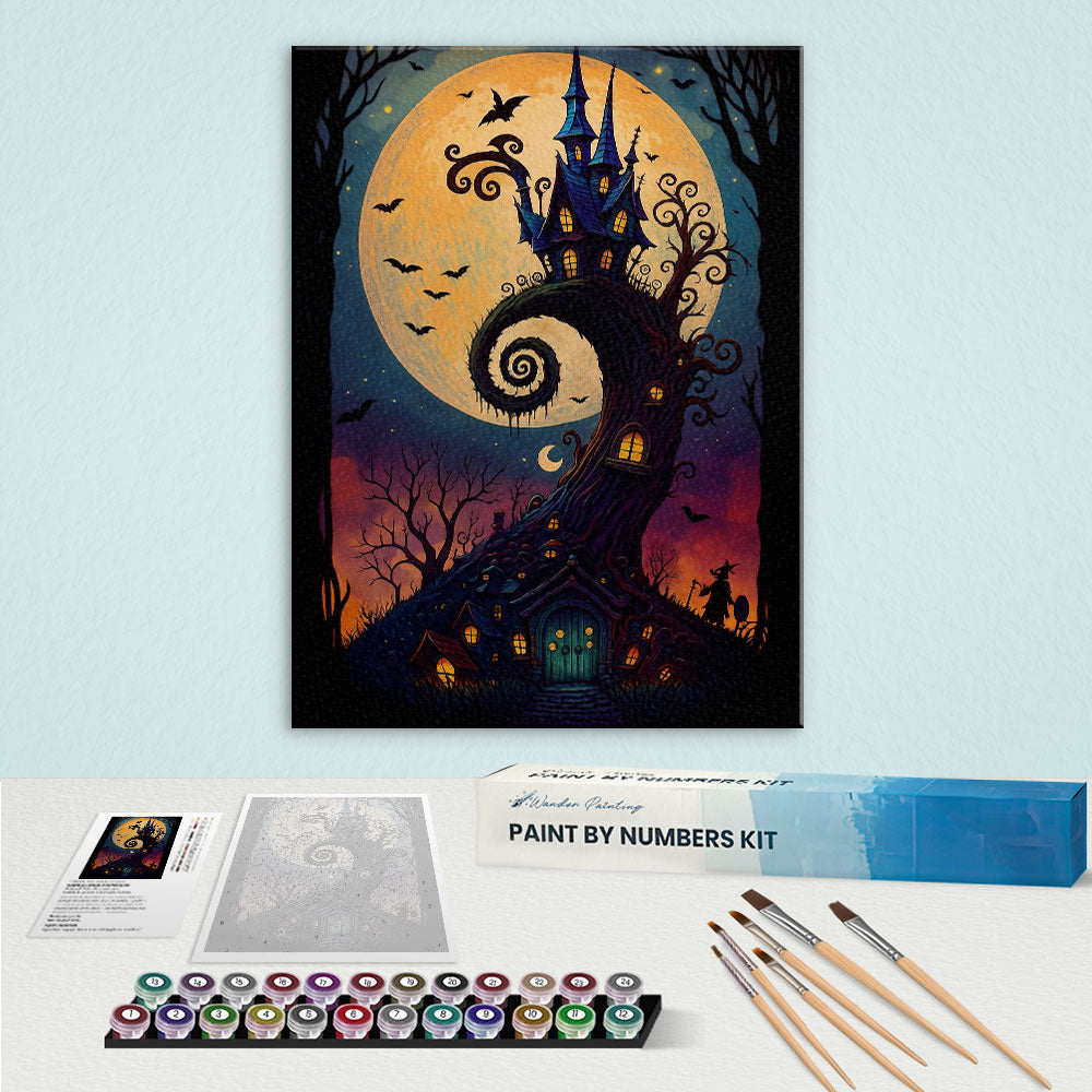 Enchanted Treehouse Castle | Paint by Numbers Kit