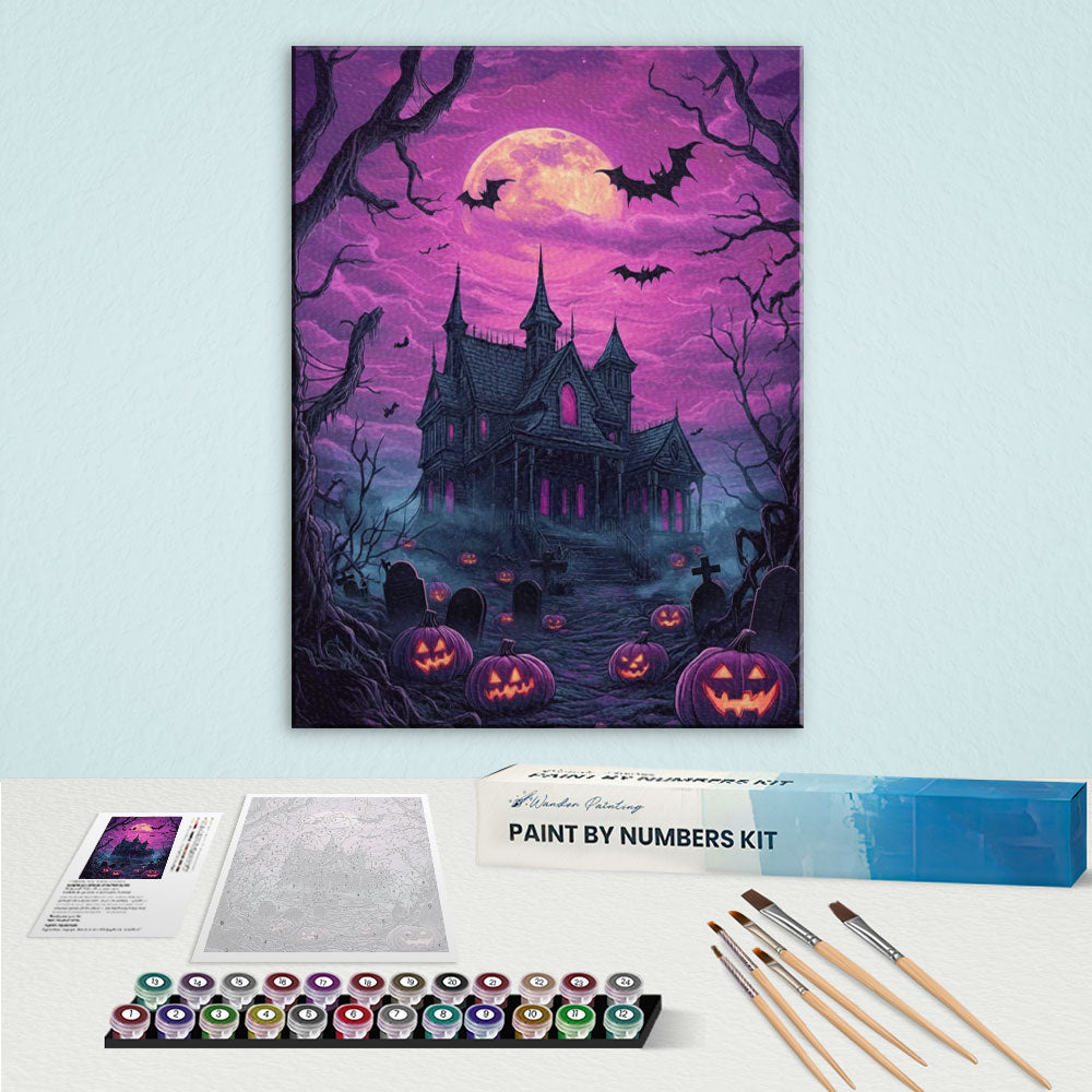 The Haunted Manor | Paint by Numbers Kit