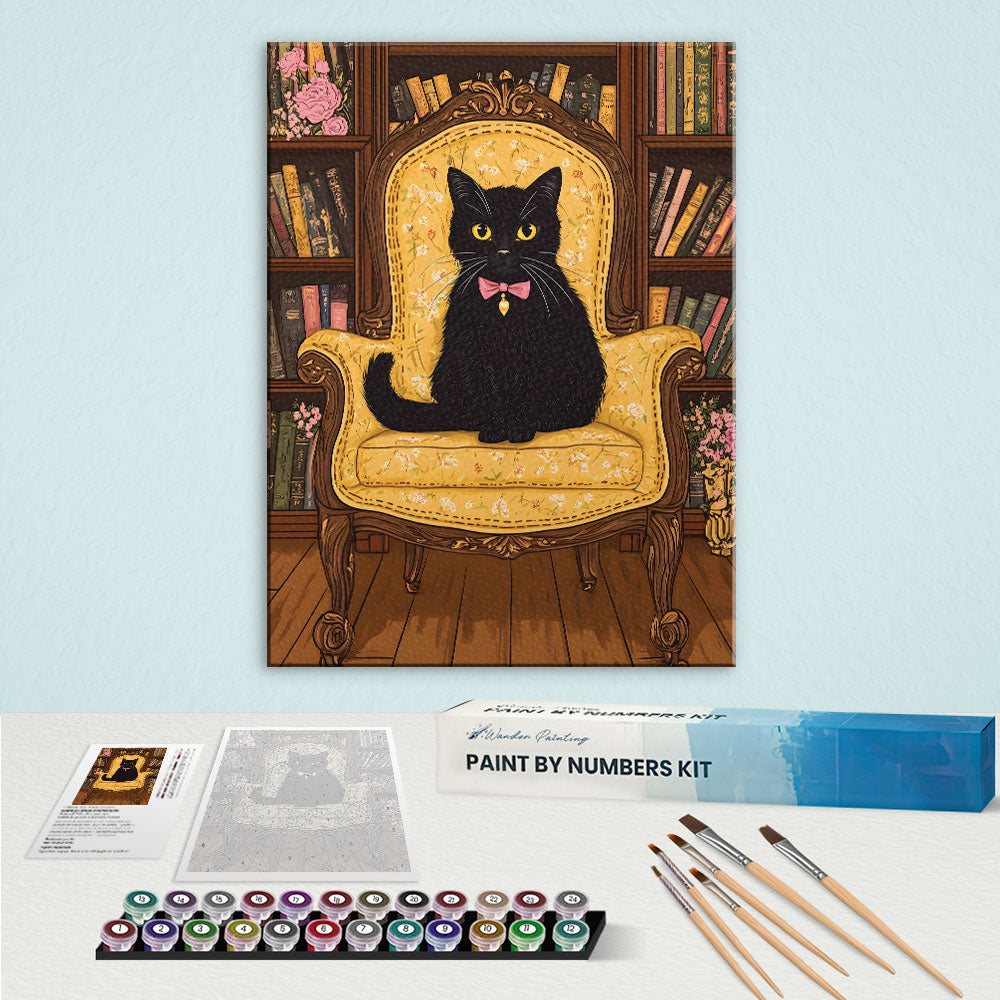 The Literary Cat | Paint by Numbers Kit