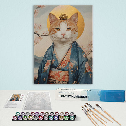 The Geisha Cat | Paint by Numbers Kit