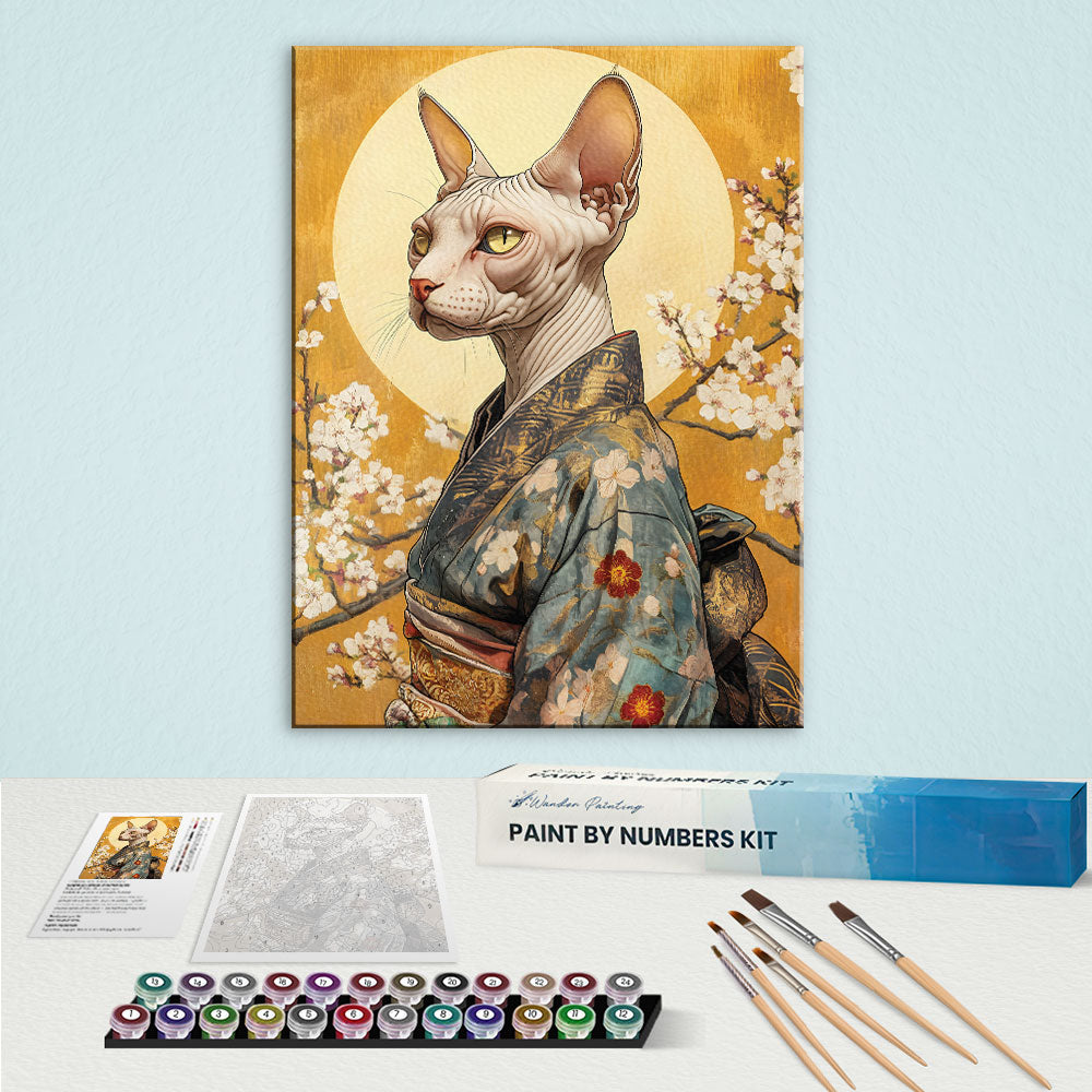 Kimono Cat | Paint by Numbers Kit