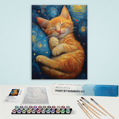 Starry Night Kitten | Paint by Numbers Kit