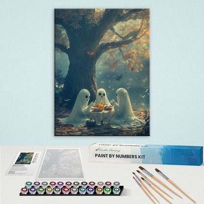 The Ghostly Tea Party | Paint by Numbers Kit