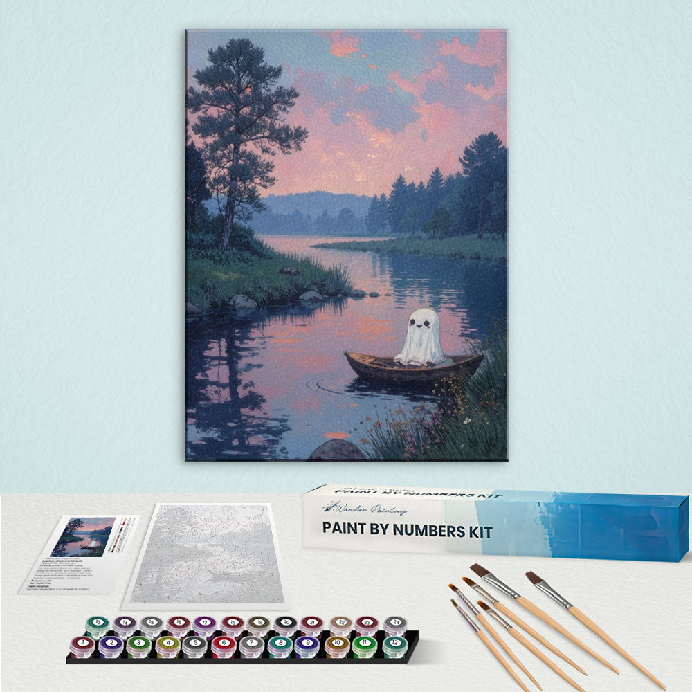 Ghost on the Lake | Paint by Numbers Kit