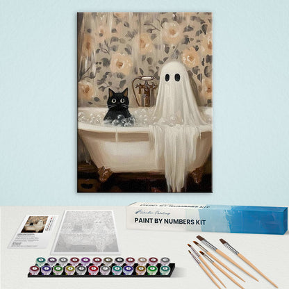 Bath Time with Boo | Paint by Numbers Kit