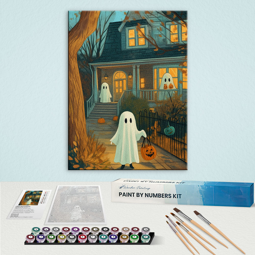 Trick-or-Treat Spirits | Paint by Numbers Kit
