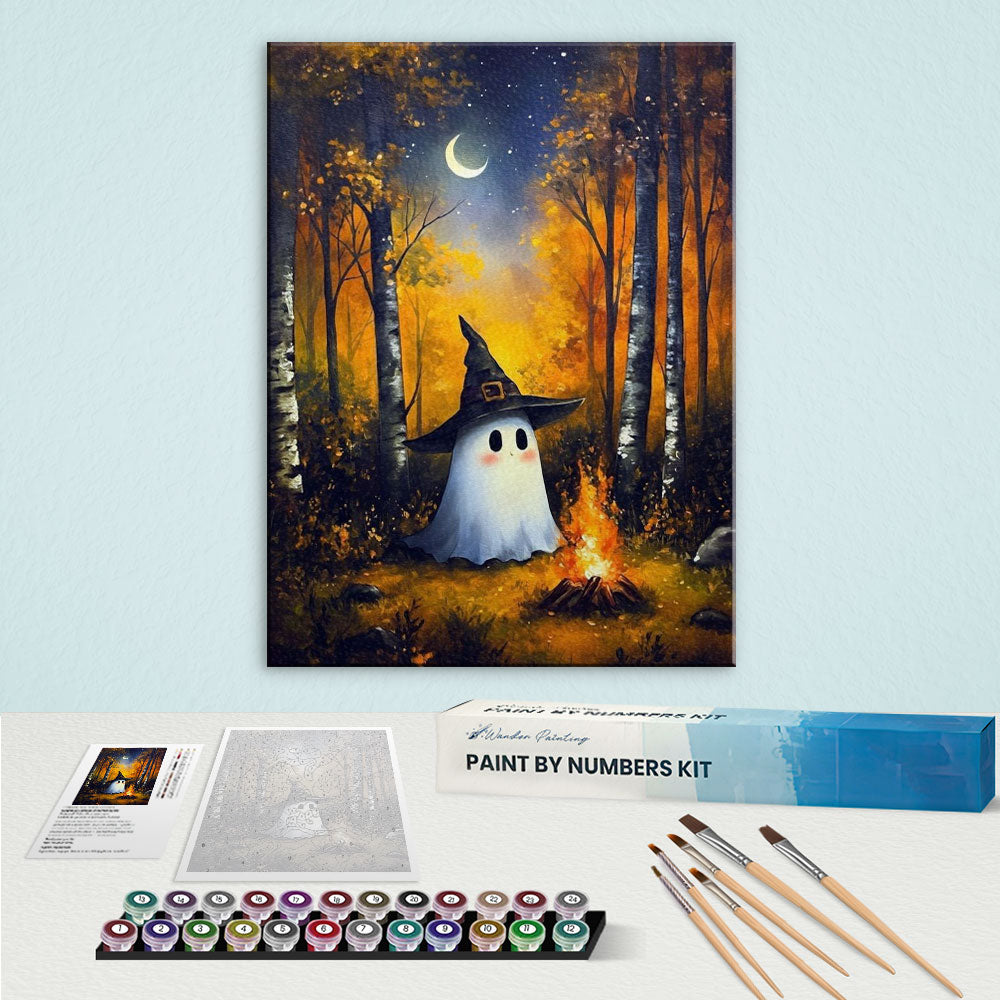 The Little Witch Ghost | Paint by Numbers Kit