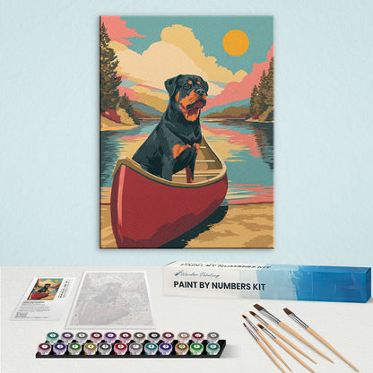 Voyageurs NP - Rottweiler | Paint by Numbers Kit