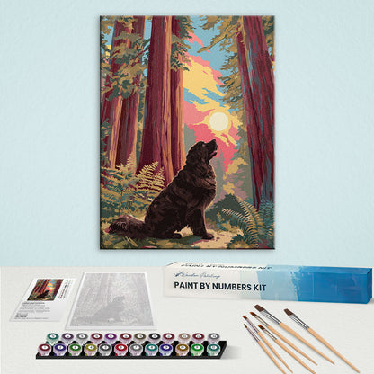 Sequoia NP - Newfoundland Dog | Paint by Numbers Kit