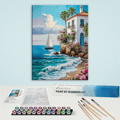 Villa by the Azure Sea|Paint by Numbers Kit