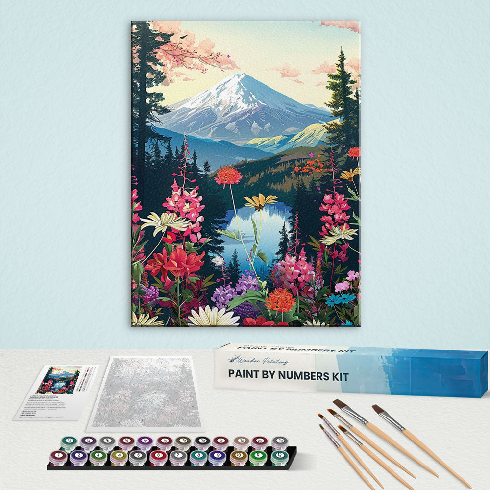 Fuji Mount|Paint by Numbers Kit