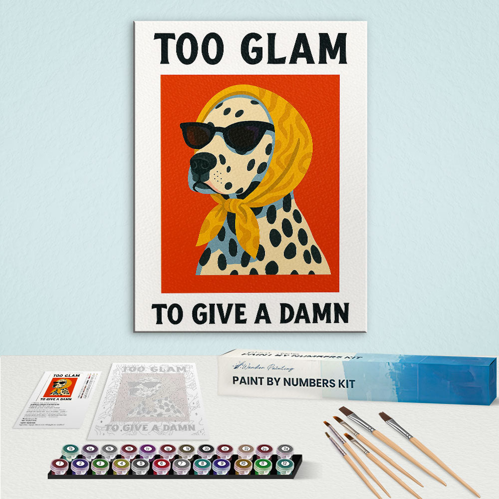 To Glam To Give A Damn | Paint By Number Kit