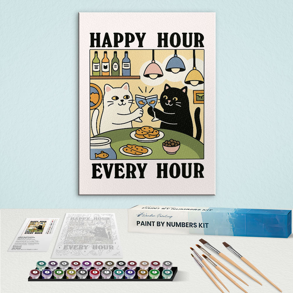 Happy Hour Every Hour | Paint By Number Kit