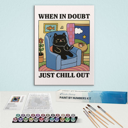 When In Doubt, Just Chill Out | Paint By Number Kit