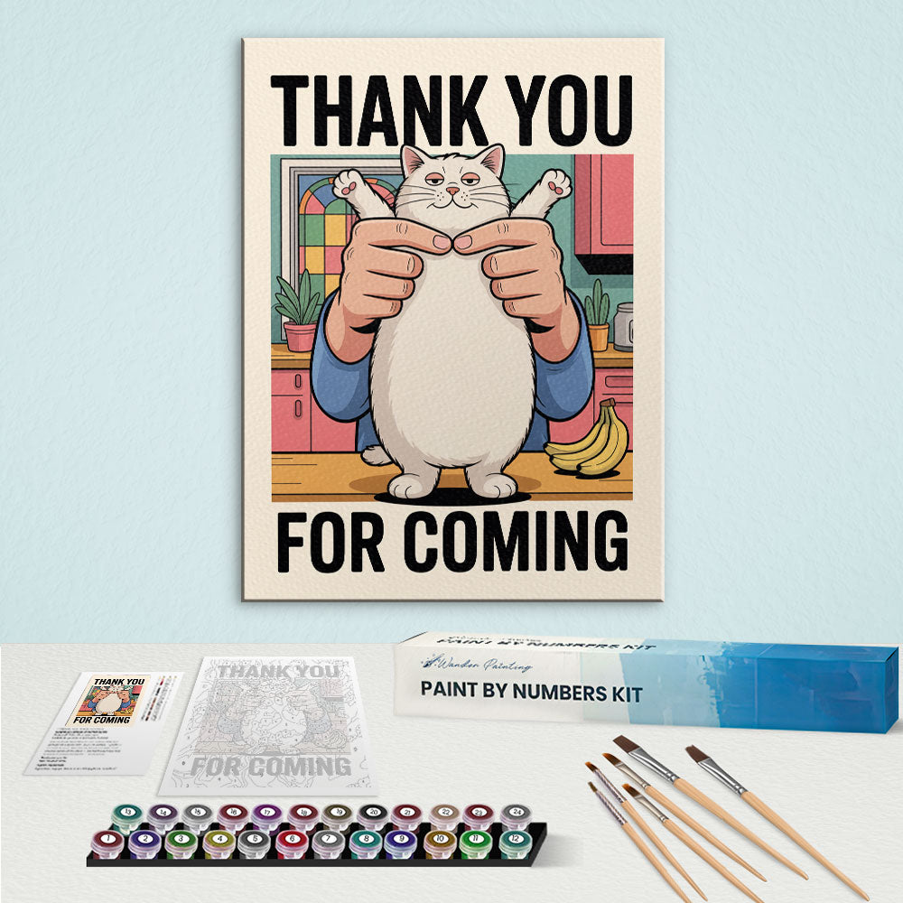 Thank You For Coming | Paint By Number Kit