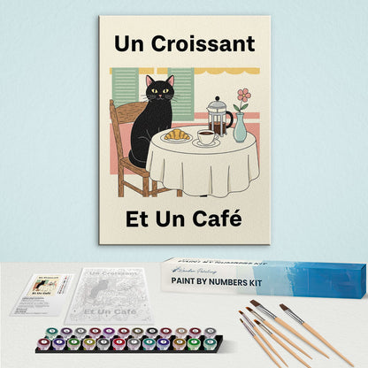 Un Croissant, Et Un Café | Paint By Number Kit