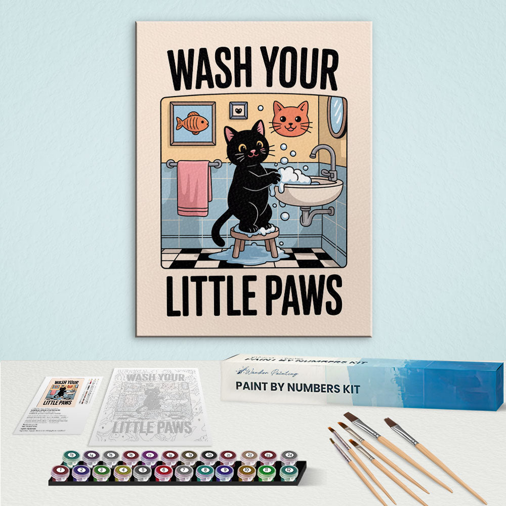 Wash Your Little Paws 2 | Paint By Number Kit