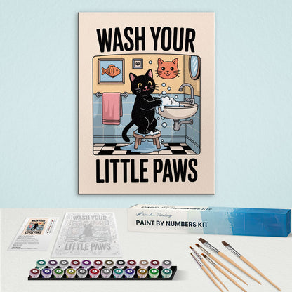 Wash Your Little Paws 2 | Paint By Number Kit