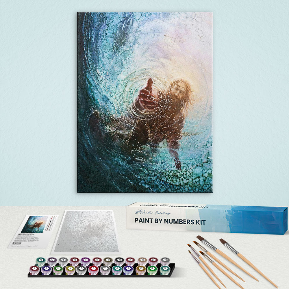 Hand Of God | Paint by Numbers Kit – Wander Painting