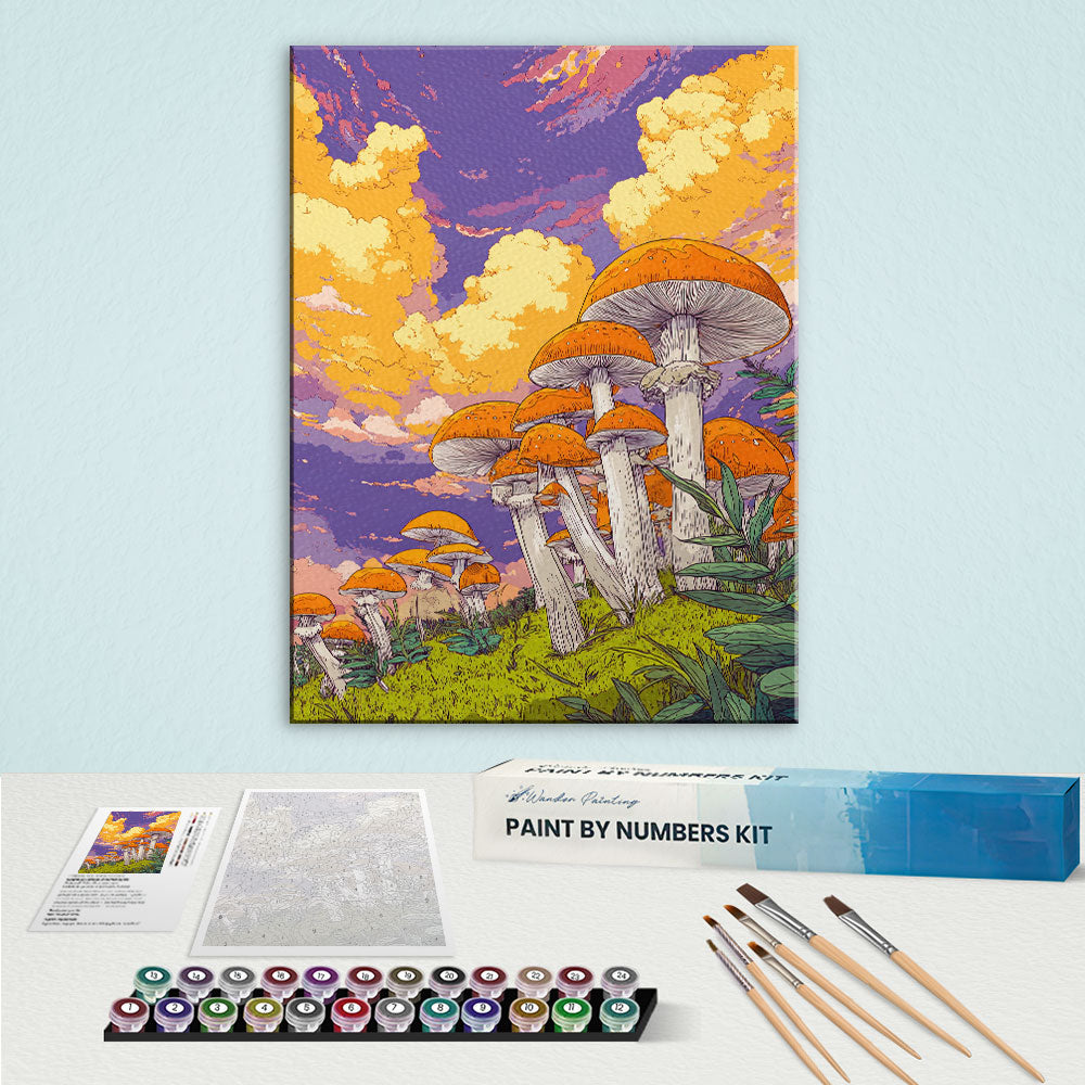 Sunset Spores | Paint by Numbers Kit