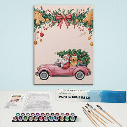 Holiday Cheer on Wheels | Paint by Numbers Kit