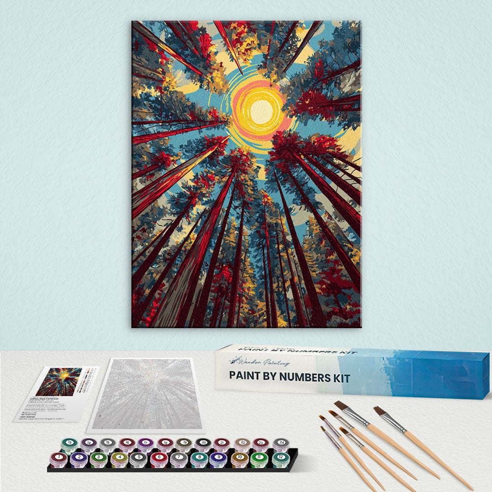 Sunburst Canopy | Paint by Numbers Kit