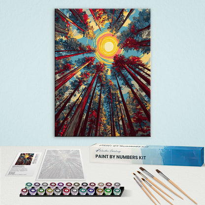Sunburst Canopy | Paint by Numbers Kit