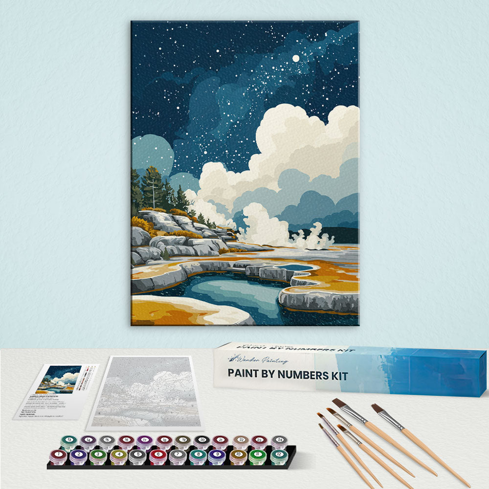 Starlit Geysers | Paint by Numbers Kit