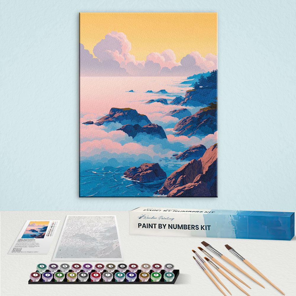 Pastel Cliffs | Paint by Numbers Kit