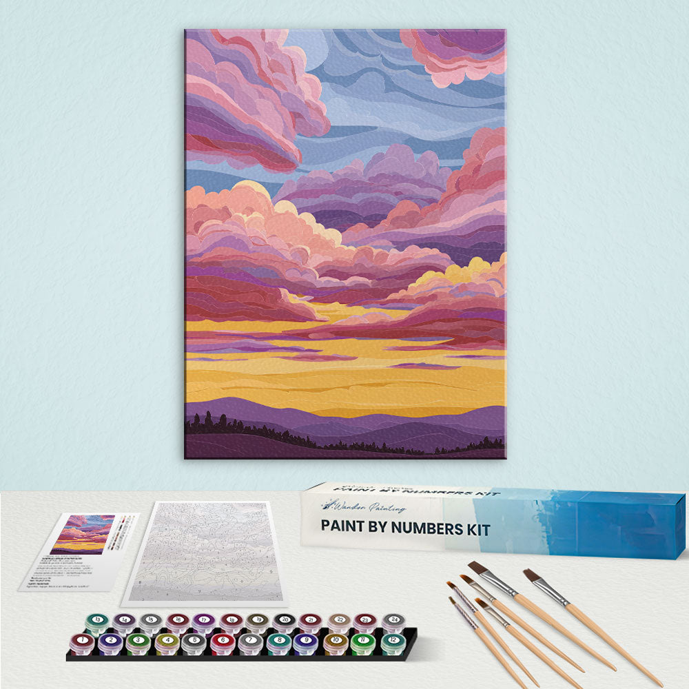 Blush Peaks | Paint by Numbers Kit
