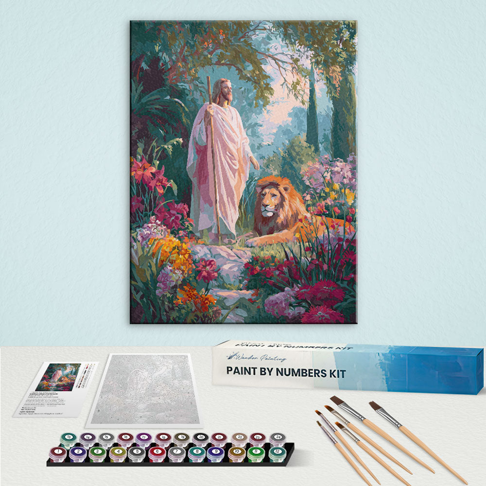 Lion by His Side | Paint by Numbers Kit