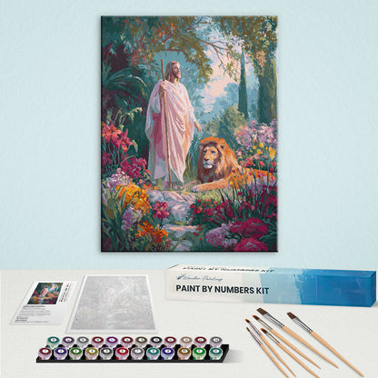Lion by His Side | Paint by Numbers Kit