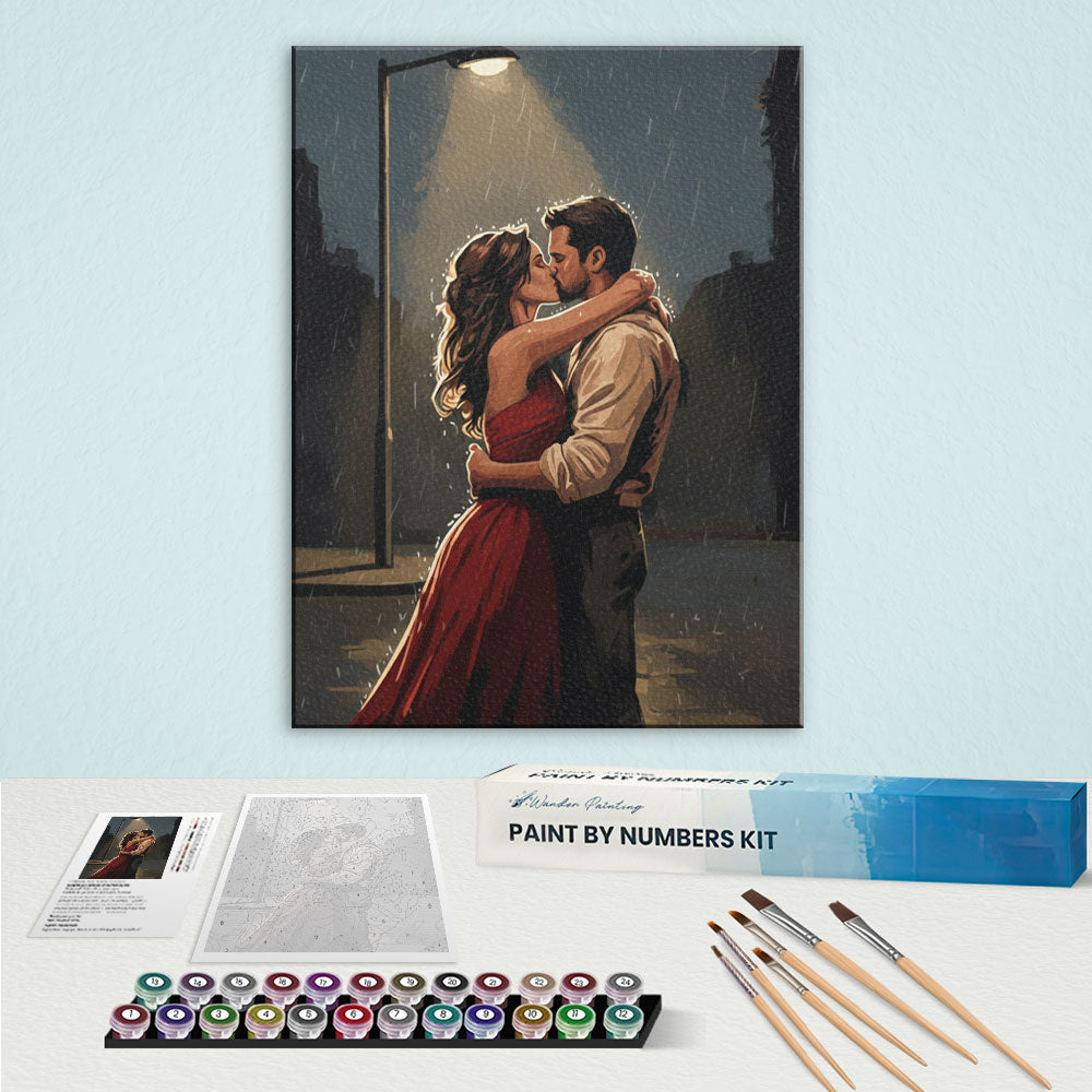 Kiss in the Rain | Paint by Numbers Kit